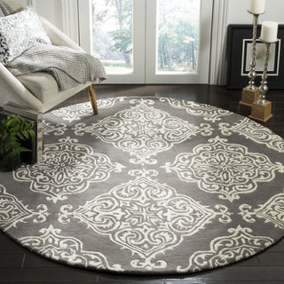 Safavieh Glamour 568 Dark Grey/Ivory Area Rug Room Scene