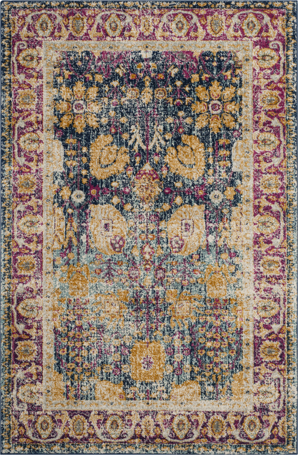 Safavieh Granada GRA350A Blue - Fuchsia 9' x 12' Area Rug