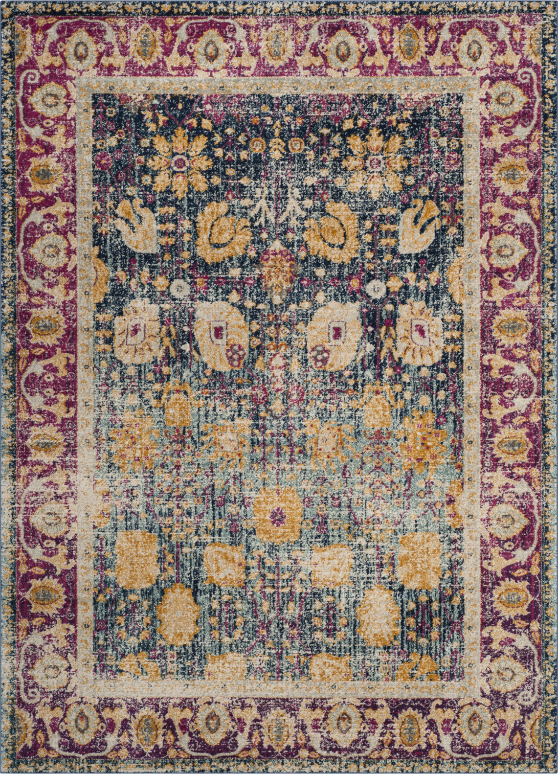 Safavieh Granada GRA350A Blue - Fuchsia 9' x 12' Area Rug