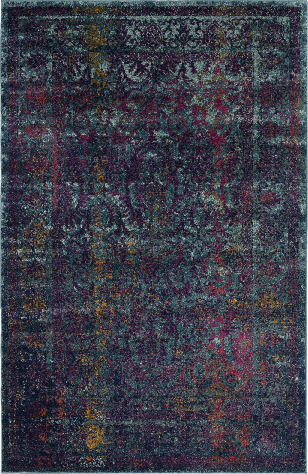 Safavieh Granada GRA350A Blue - Fuchsia 9' x 12' Area Rug