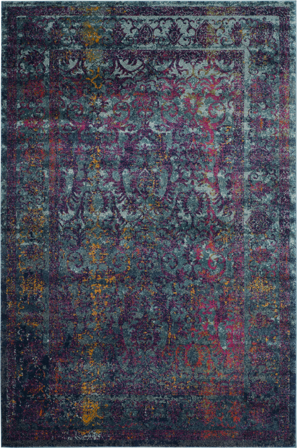 Safavieh Granada GRA350A Blue - Fuchsia 9' x 12' Area Rug