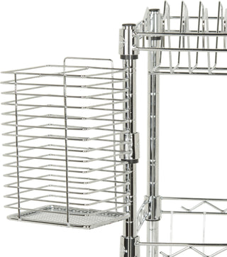 Safavieh Darina Adjustable Chrome Wire Dish Rack (177 In W X 98 D 118 H) Furniture 