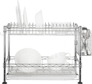 Safavieh Darina Adjustable Chrome Wire Dish Rack (177 In W X 98 D 118 H) Furniture Main