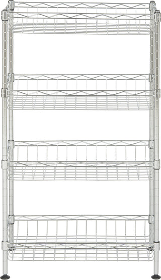 Safavieh Gaston 4 Tier Chrome Wire Mini Rack (177 In W X 98 D 315 H) Furniture main image