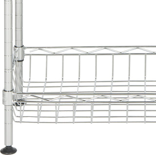 Safavieh Gaston 4 Tier Chrome Wire Mini Rack (177 In W X 98 D 315 H) Furniture 