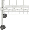 Safavieh Mario 4 Tier Chrome Wire Basket Rack Happimess By (236 In W X 138 D 472 H) Furniture 