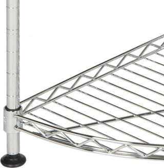 Safavieh Damaris 4 Tier Chrome Wire Corner Rack (118 In W X 118 D 315 H) Furniture 