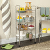Safavieh Pierre0 Chrome Wire Adjustable Mini Trolley (177 In W X 98 D 374 H) Furniture  Feature