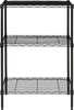 Safavieh Sierra Mini 3 Tier Chrome Wire Shelve (23 In W X 13 D 35 H) Black Furniture main image
