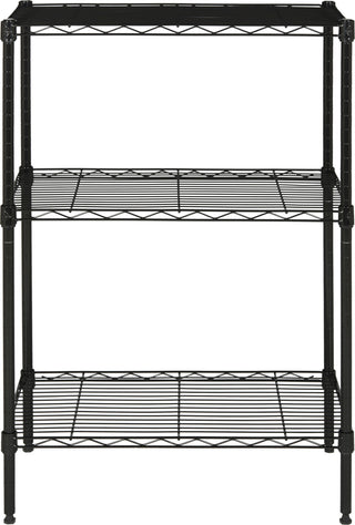 Safavieh Sierra Mini 3 Tier Chrome Wire Shelve (23 In W X 13 D 35 H) Black Furniture main image