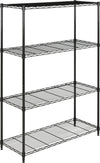 Safavieh Delta 4 Tier Chrome Wire Shelve (35 In W X 13 D 53 H) Black Furniture 