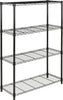 Safavieh Bravo 4 Tier Chrome Wire Shelve (35 In W X 13 D 53 H) Black Furniture 