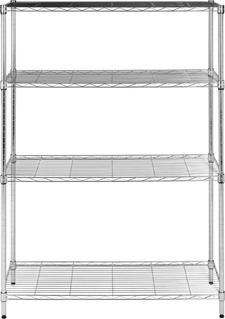 Safavieh Bravo 4 Tier Chrome Wire Shelve (35 In W X 13 D 53 H) Furniture main image