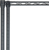 Safavieh Alpha 5 Tier Chrome Wire Shelving (35 In W X 18 D 71 H) Black Furniture 
