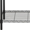 Safavieh Alpha 5 Tier Chrome Wire Shelving (35 In W X 18 D 71 H) Black Furniture 