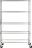 Safavieh Echo 5 Tier Heavy Duty Chrome Wire Shelve (47 In W X 18 D 75 H) Furniture main image