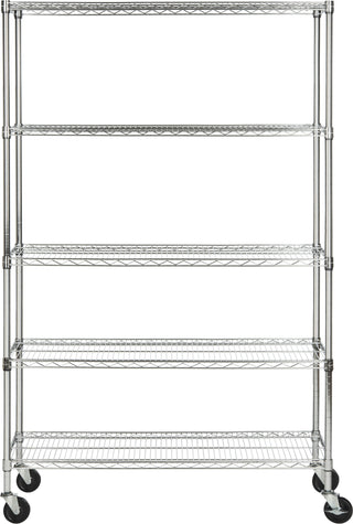 Safavieh Echo 5 Tier Heavy Duty Chrome Wire Shelve (47 In W X 18 D 75 H) Furniture main image