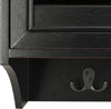 Safavieh Leon Hanging 3 Drawer Wall Rack Black Furniture 