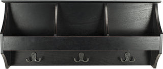 Safavieh Darcey Hanging Storage Wall Rack Black Furniture main image