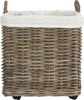 Safavieh Amari Rattan Square Set Of 2 Baskets With Wheels Natural Furniture main image
