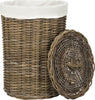 Safavieh Millen Rattan Round Set Of 2 Laundry Baskets Natural Furniture main image
