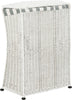 Safavieh Trotter Rattan Laundry Basket White Wash Furniture 