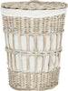 Safavieh Maggy Storage Hamper With Liner White Wash Furniture main image