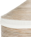 Safavieh Wellington Rattan Storage Hamper With Liner Natural White Wash Furniture 