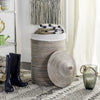 Safavieh Wellington Rattan Storage Hamper With Liner Natural White Wash Furniture 