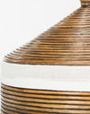 Safavieh Wellington Rattan Storage Hamper With Liner Honey Furniture 