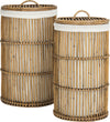 Safavieh Libby Rattan Storage Hamper With Liner Honey Furniture main image