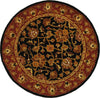 Safavieh Heritage 112 Black/Red Area Rug Round