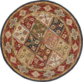 Safavieh Heritage 316 Green/Red Area Rug Round