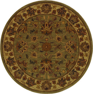 Safavieh Heritage 343 Green/Gold Area Rug Round