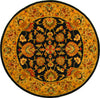 Safavieh Heritage 343 Charcoal/Gold Area Rug Round