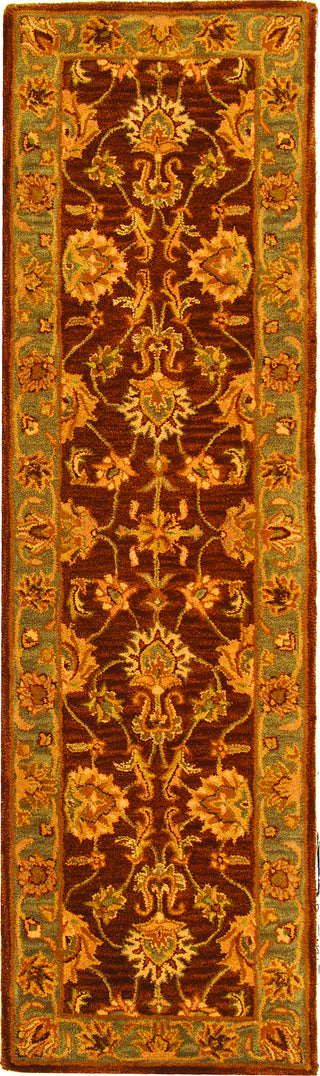 Safavieh Heritage 343 Brown/Blue Area Rug Runner