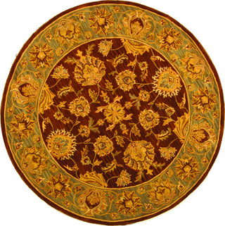 Safavieh Heritage 343 Brown/Blue Area Rug Round