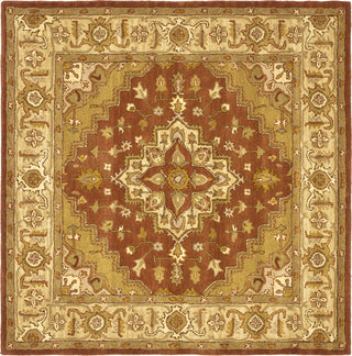 Safavieh Heritage 345 Rust/Gold Area Rug Square