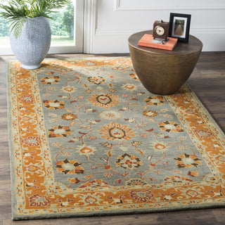 Safavieh Heritage 401 Blue/Orange Area Rug Room Scene Feature