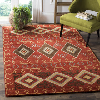 Safavieh Heritage 404 Red/Multi Area Rug Room Scene Feature