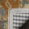 Safavieh Heritage 406 Light Blue/Rust Area Rug Backing