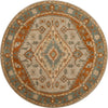 Safavieh Heritage 406 Light Blue/Rust Area Rug Round
