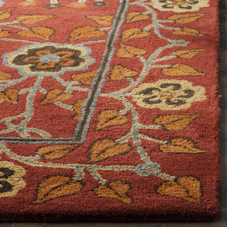 Safavieh Heritage 407 Red/Multi Area Rug Detail