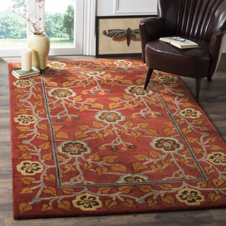 Safavieh Heritage 407 Red/Multi Area Rug Room Scene Feature