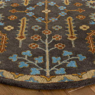 Safavieh Heritage 409 Charcoal/Multi Area Rug Detail