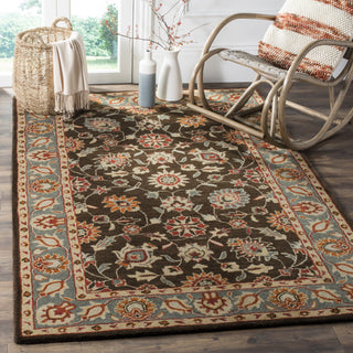 Safavieh Heritage 412 Charcoal/Blue Area Rug Room Scene Feature