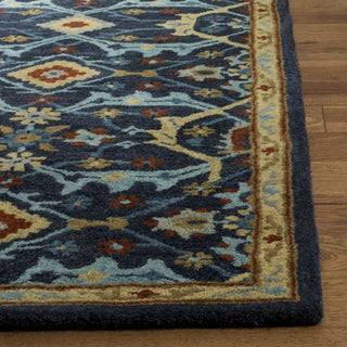 Safavieh Heritage 416 Navy/Multi Area Rug Detail