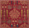 Safavieh Heritage 418 Red/Multi Area Rug Square