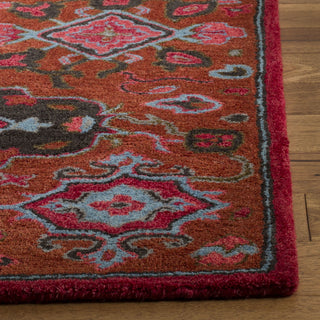 Safavieh Heritage 419 Rust/Multi Area Rug Detail