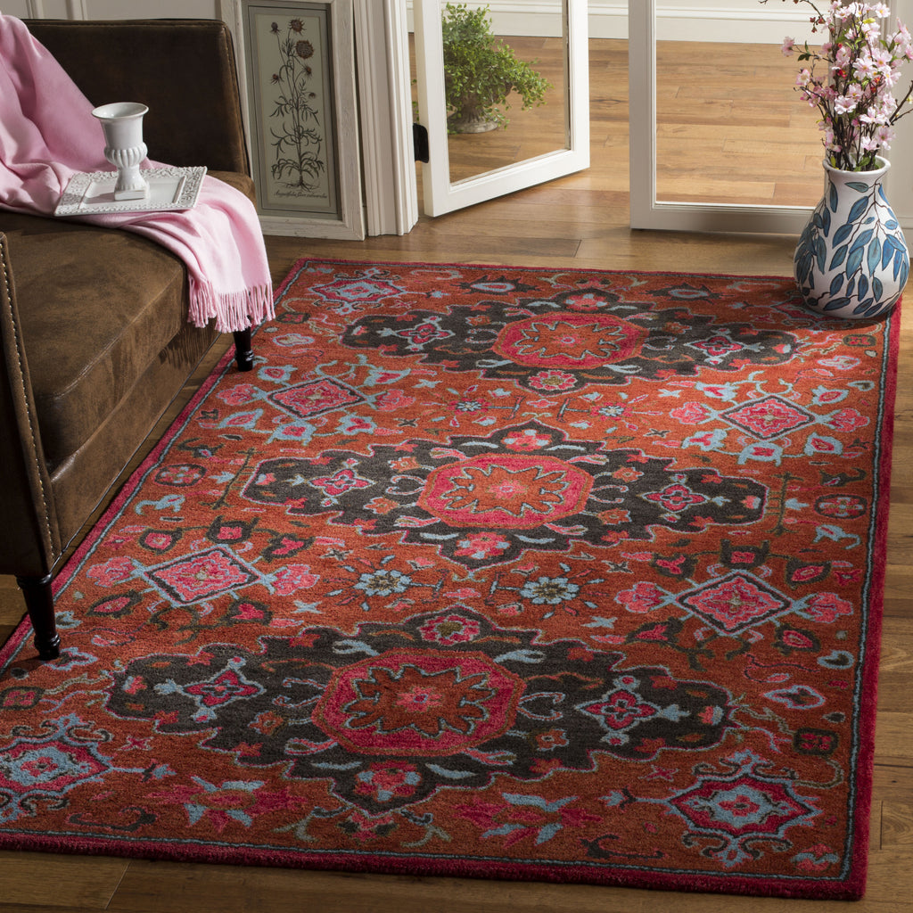 Safavieh Heritage 419 Rust/Multi Area Rug – Incredible Rugs and Decor